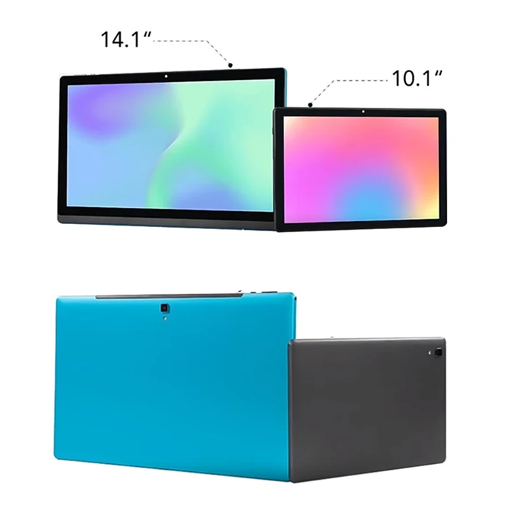 Global Version 14 Inch 1920x1080 IPS Big Screen Tablet PC 5+13MP Camera 12+256GB Phone Call планшет 2 IN 1 Tablet Android Laptop