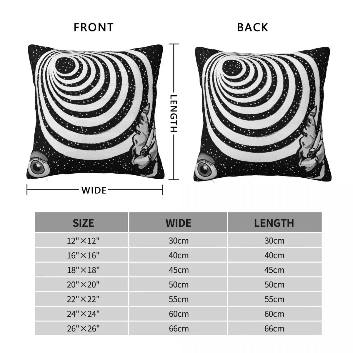 Twilight Zone Eye Of The Beholder Square Pillowcase Polyester Linen Velvet Printed Zip Decor Pillow Case Sofa Cushion Cover