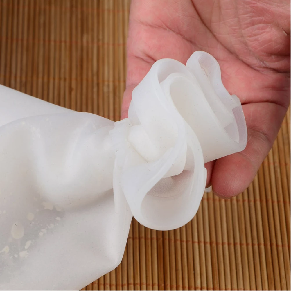 Silicone Kneading Dough Bag Nonstick Reusable Baking Pastry Mixing White Squeezy Dough Bag Ideal for Bread Pizza Pasta Pastry