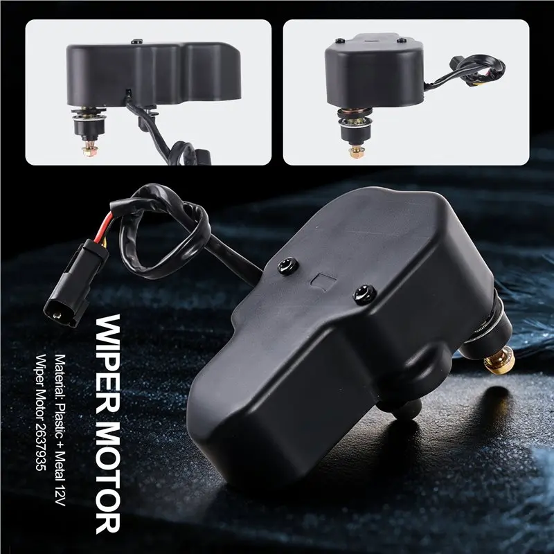 For Polaris RZR Pro R Turbo R Ranger XP 1000 Northstar General XP 1000 UTV Cab 22-26 12V Windshield Wiper Motor 2637935