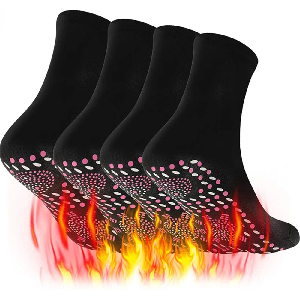 Winter Self-heating Health Care Socks Women Ski Sports Self Heated Massage Man Short Sock Magnetic Therapy Comfortable Warm Sox