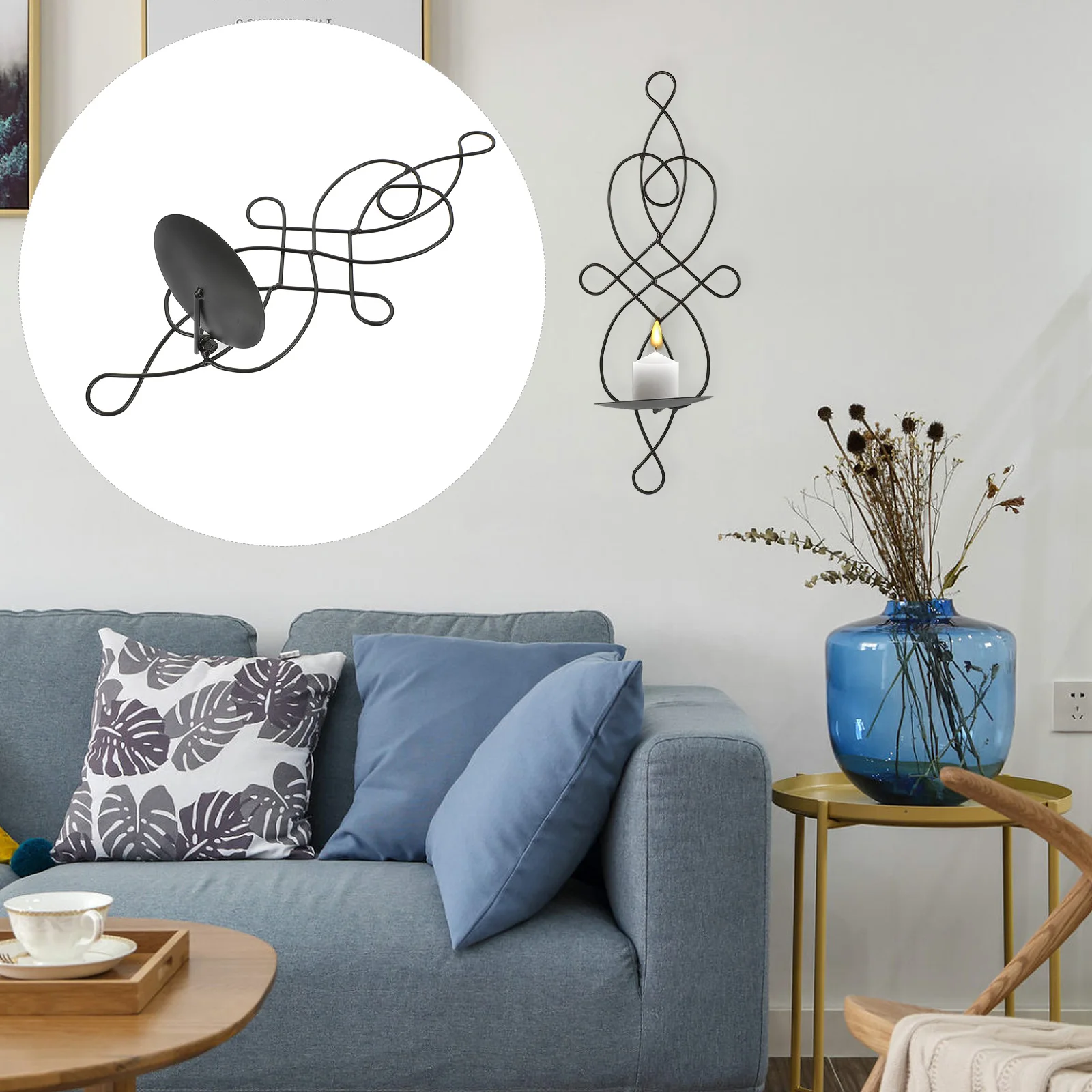 

C Wall C Decor Tealight Wrought Iron C Shelf Iron C Holder Home Accessories