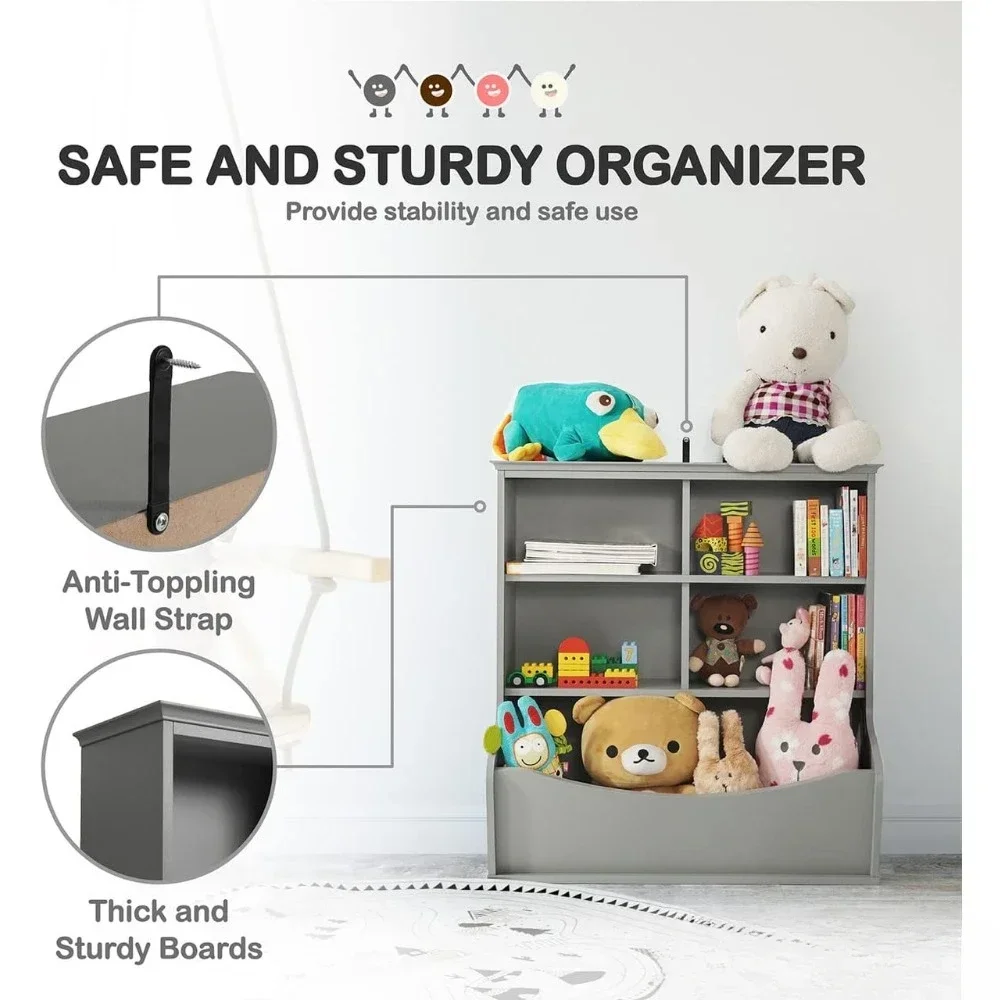 ตู้เก็บของเล่นเด็ก, ชั้นวางของแบบเปิด, ตู้หนังสือ/ชั้นวางอเนกประสงค์สำหรับห้องเด็กเล่น, ห้องเด็ก, ตู้เสื้อผ้า, ชั้นวางหนังสือของเล่นในบ้าน