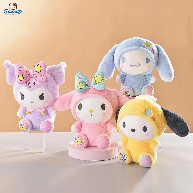 

Sanrio 25 см аниме Sanriod игрушки Kawaii Kuromi Mymelody Cinnamorol плюшевые мягкие набивные животные куклы плюшевые подушки Рождественский подарок декор