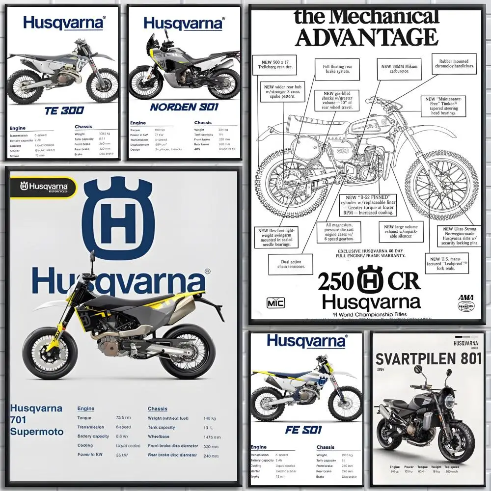 H-Husqvarna-S Poster High-definition posters, wall art for living room and home decor.