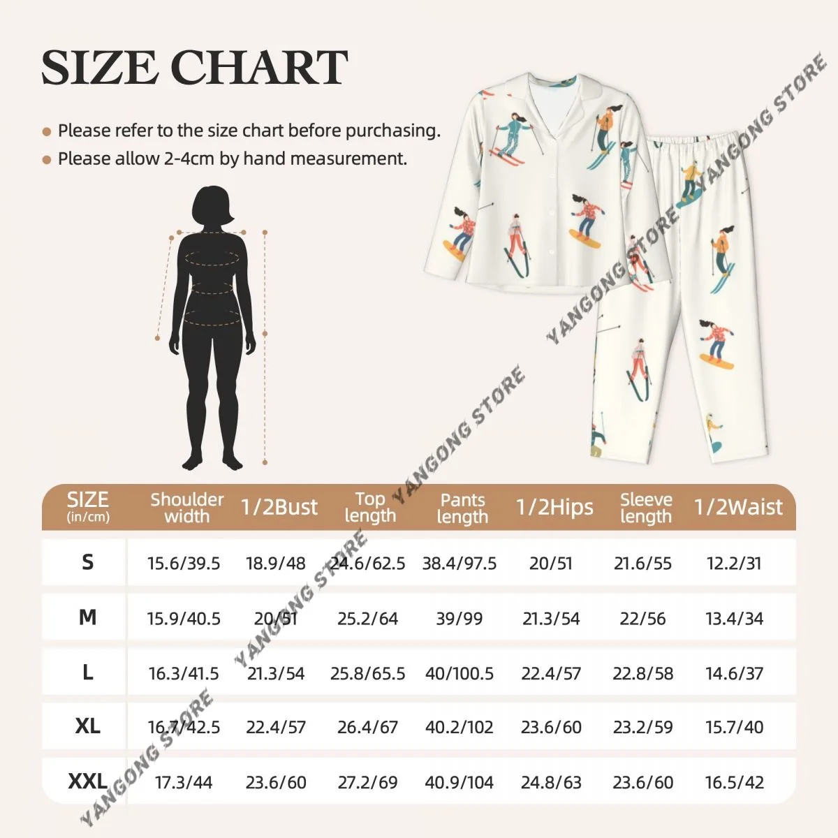 طقم بيجامات نسائية بنمط رياضي شتوي على الجليد مكون من قطعتين ملابس نوم بأزرار سفلية وأكمام طويلة