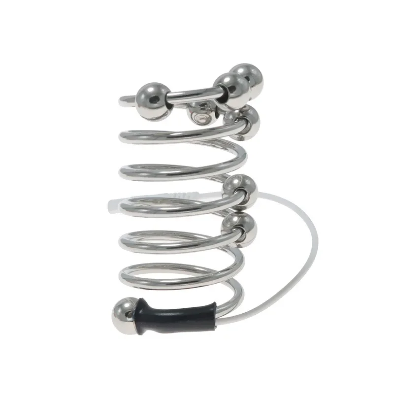 Penis Plug Therapy Massager Penis Rings Health Electric Shock Cock Rings Urethral Dilator Medical Themed Tool Sex Toys For Men