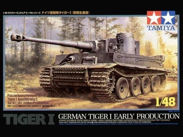 

Tamiya 32504 1/48 Model Kit German Panzerkampfwagen VI Tiger I Ausf. E Early Ver