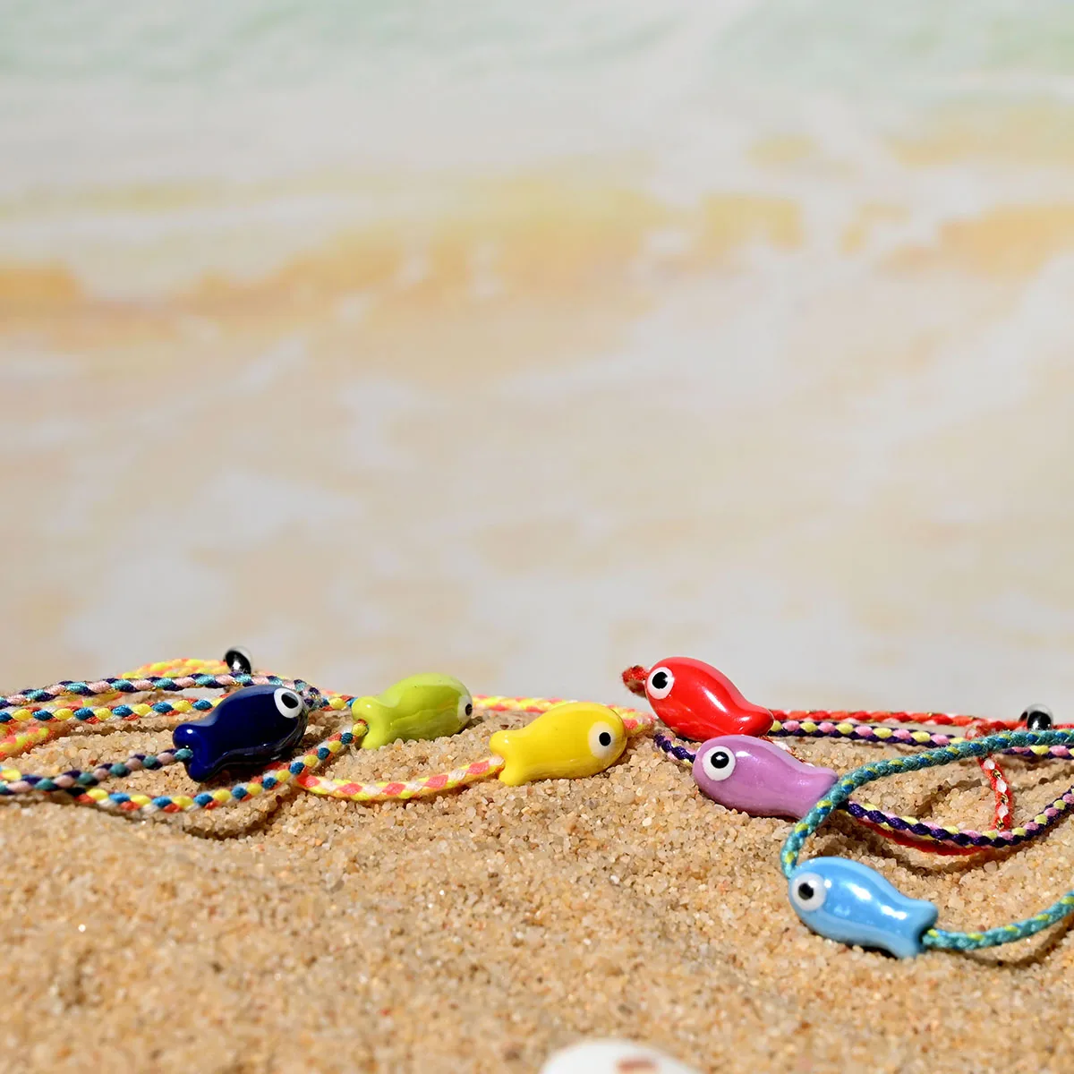 Trendy Multicolored Pull - String Ceramic Fish Bracelet Jewelry Women: Bohemian Style, Ideal for Wrist and Ankle image 5