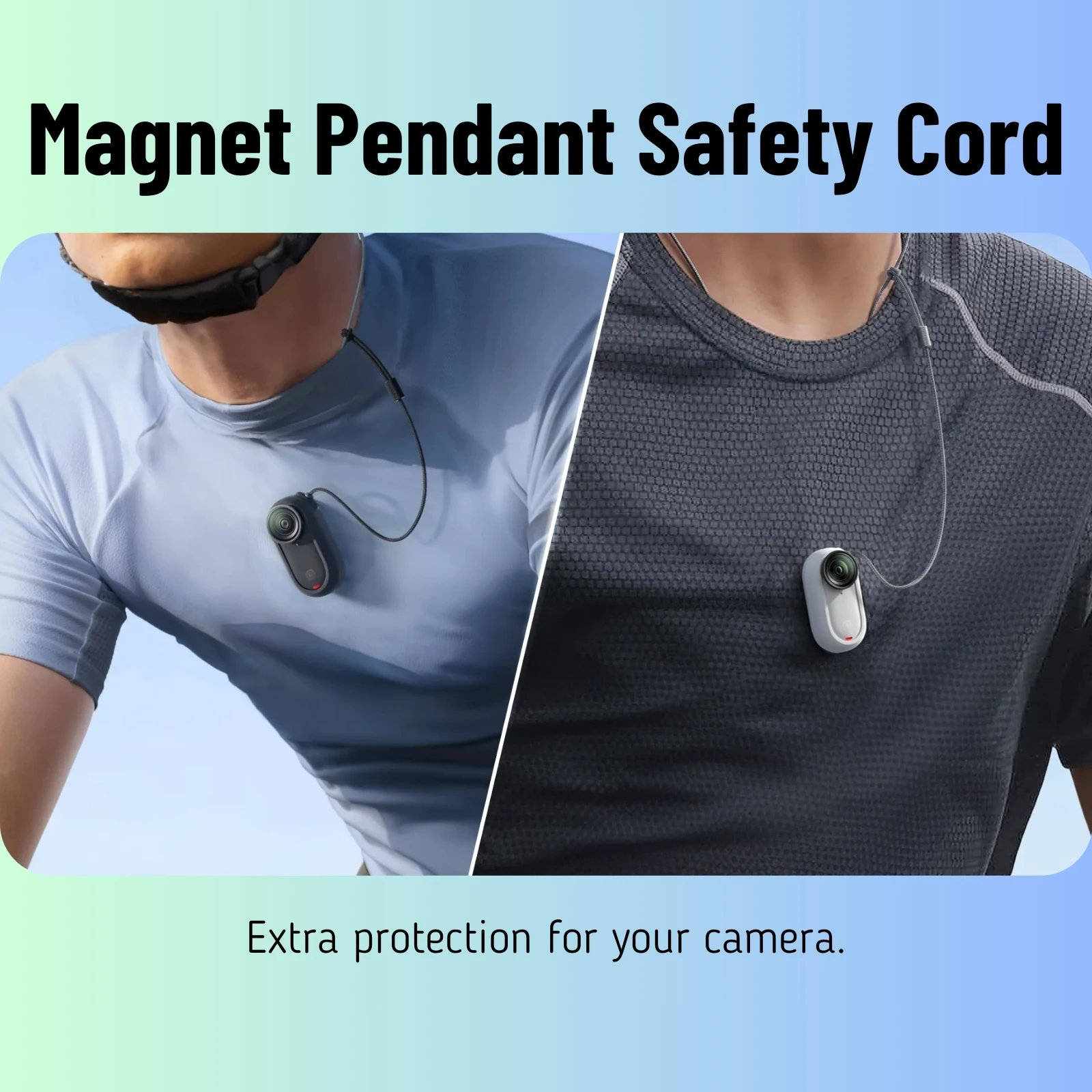 Insta360 GO 3S Magnet Pendant Safety Cord Anti-loss Rubber Case Rope Necklace For Insta 360 GO3S & GO 3 Original Accessory