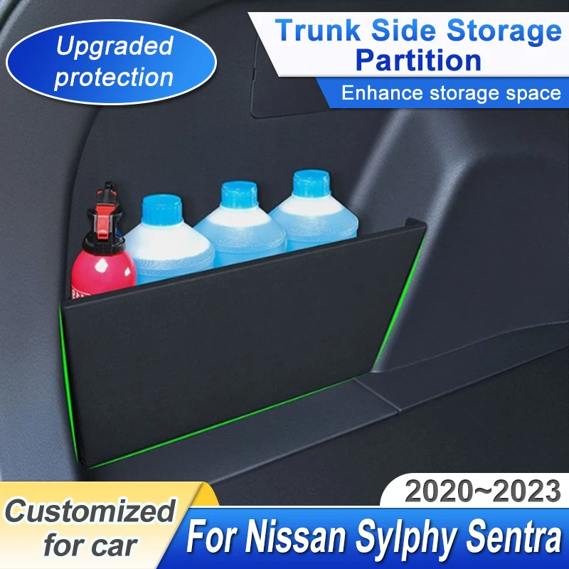 

Trunk Storage Partition Car Multifunction Storage Box Thicken Trunk Partition Auto Parts For Nissan Sylphy Sentra B18 2020~2023