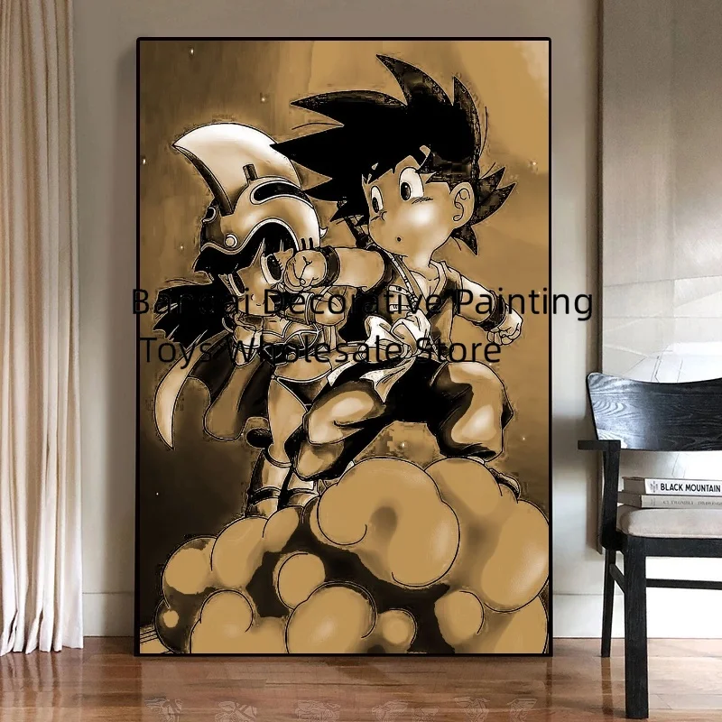 Classic Canvas Prints Dragon Ball Goku Modern Home Living Room Christmas Gifts Classic Wall Stickers High Quality Art Picture