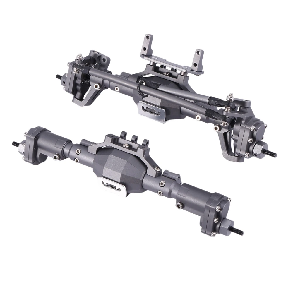 

CNC Anodized Front And Rear Portal Axle For 1/10 RC Crawler Car Axial SCX10 II 90046 RC4WD D90 RGT 86100 Redcat GEN8 Kit 3