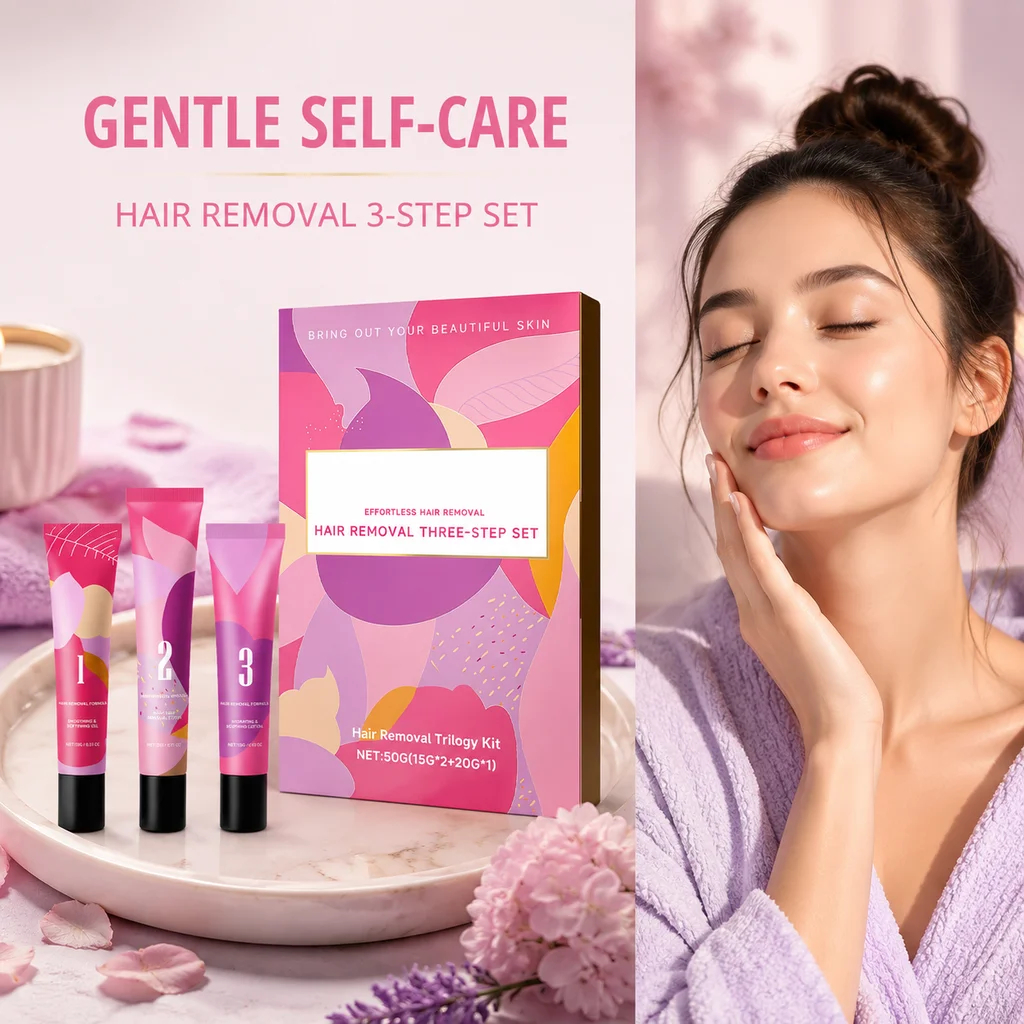Hair Care Step - 3 Step Face Hair Removal Kit