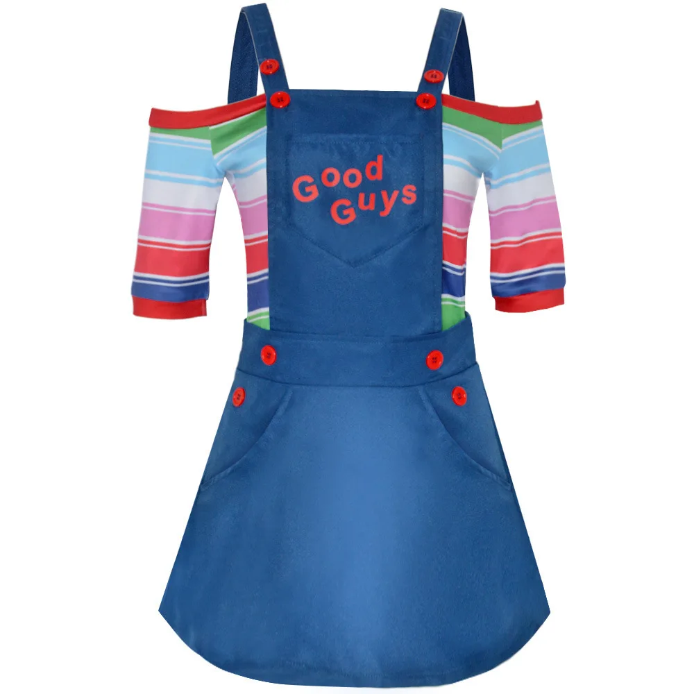Child's Play Chucky‌ Dress Cosplay Costumes Movie Character Halloween Party Costume Performance Clothes for Adults