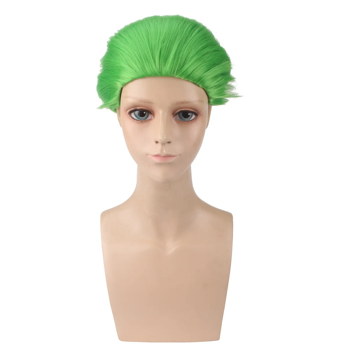 Green Design Joker Cosplay Wig Synthetic Fiber Wig for Masquerade Party Halloween Costume Accessory