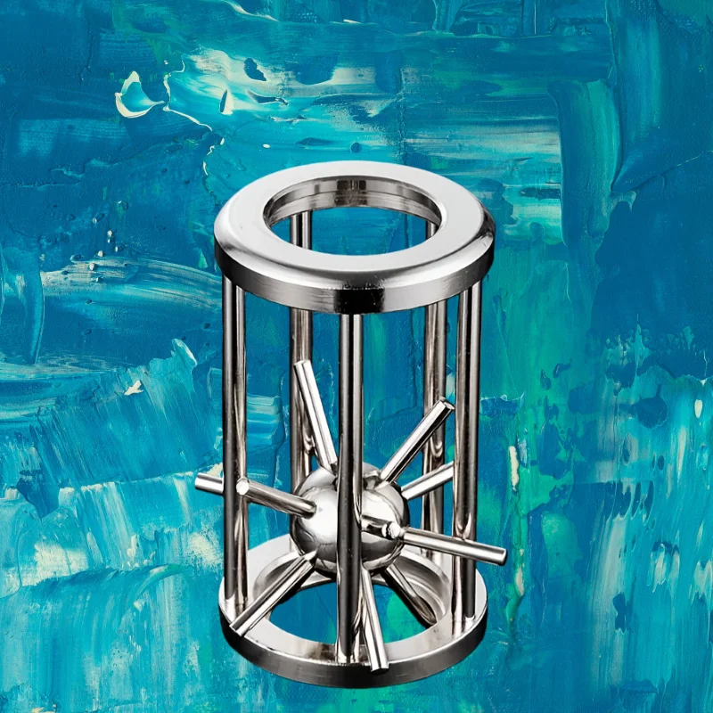 Interactive Party Puzzle Game -Stainless Steel Cage Challenge for Group Fun, Cool Icebreaker & Conversation Starter Gift