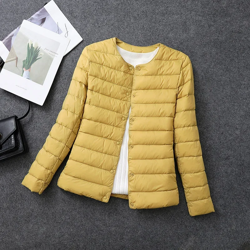 Plus Size Female Light Duck Down Matt Fabric Lightweight Coat Warm Women Windbreaker Parka Women\'s Down Jackets