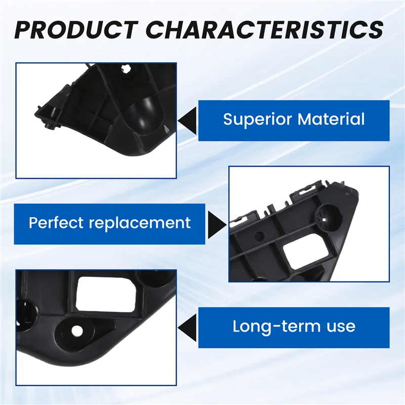 

A73X-2 шт. для Toyota Rav4 2013–2019 гг., фиксаторы кронштейнов переднего бампера левый и правый 52536-0R040 52535-0R040