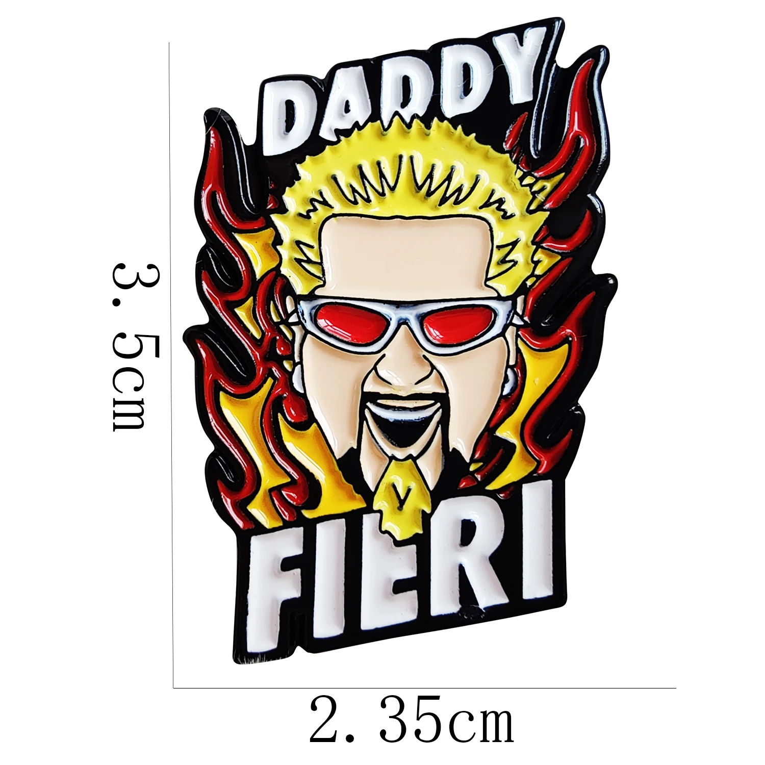 Daddy Fieri Enamel Pin Lapel Brooch Metal Badge Jewelry Accessary