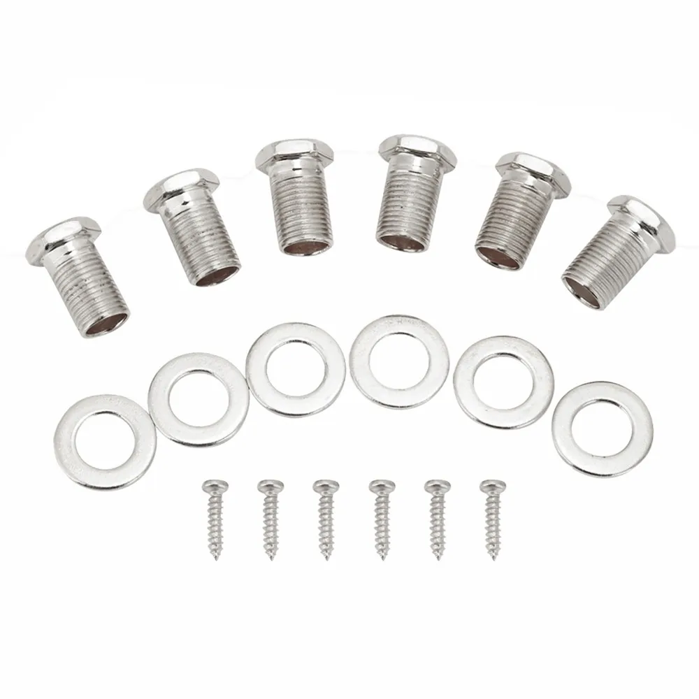 Premium 3L3R Configuration Tuning Pegs Silver Plastic+Metal String Tuner Keys Guitar Tuning Keys Guitar Replacement Parts