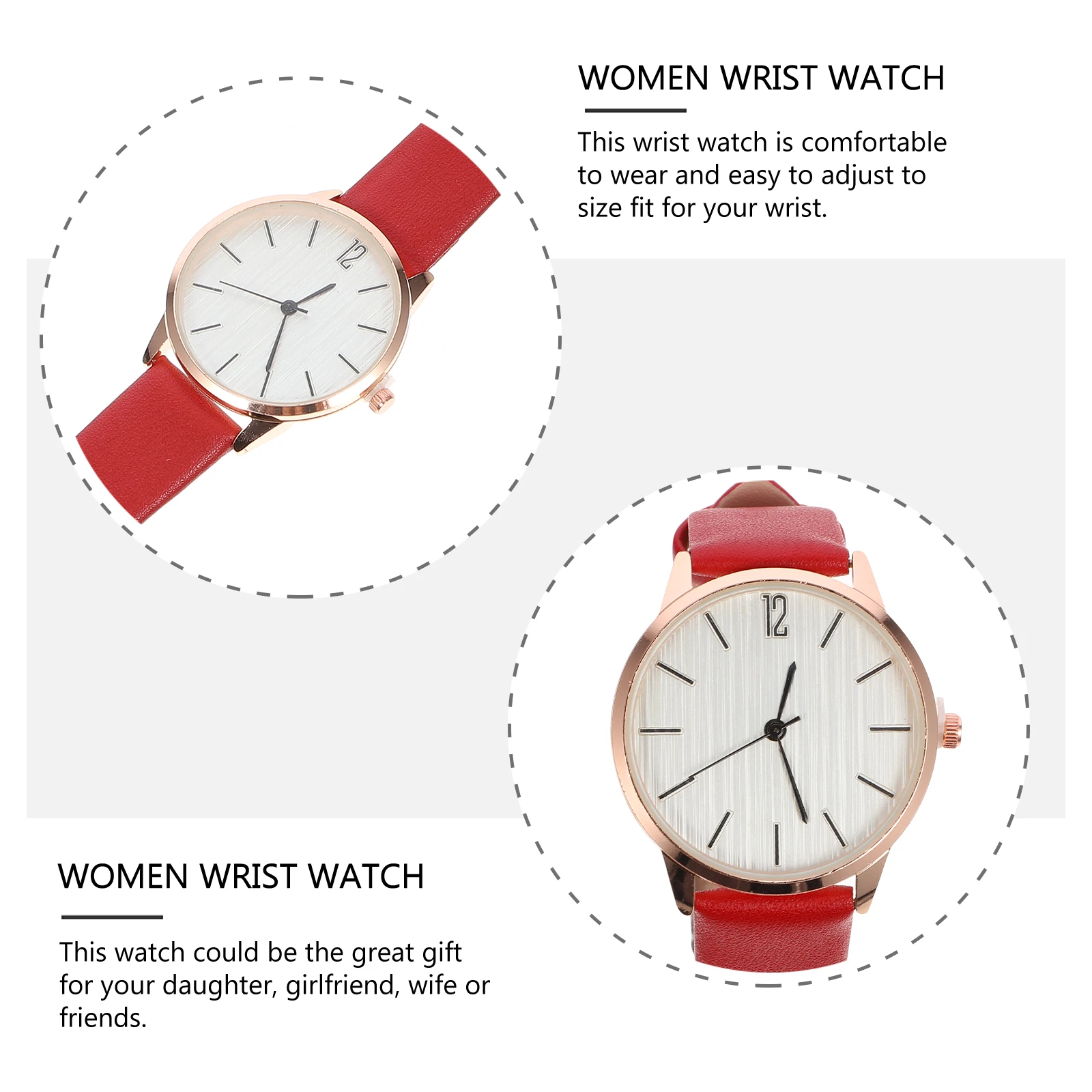 

Quartz Watches Women Wrist Ladies Adjustable Strap Stainless Steel Glass Alloy Accurate Timekeeping Gift Lightweight