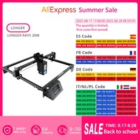 LONGER RAY5 20W Laser Engraver Cutter Fixed Focus 0.08*0.1mm Laser Spot Color Touchscreen 32-Bit Chipset Working Area 375*375mm