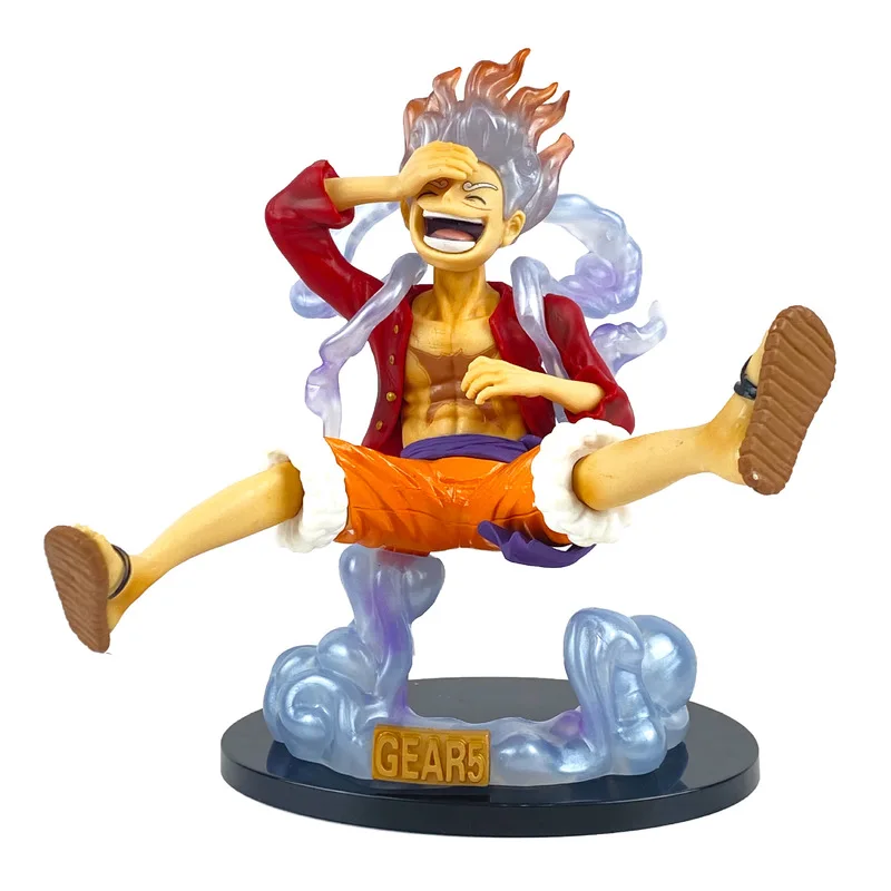 Anime One Piece Figure Luffy Gear 5 Action Figure Sun God Luffy Nika 17cm Pvc Action Figurine Statue Collectible Model Doll Toys