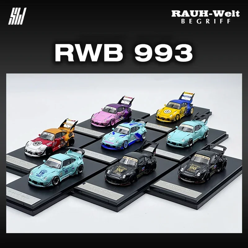 

SW In Stock 1:64 993 Rotana RWB Diecast Diorama Car Model Collection Toys Street Warrior