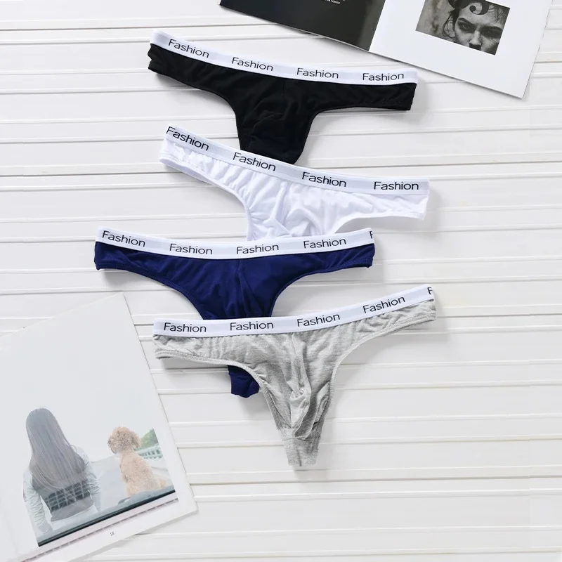 2026 Men's Sexy Thong Underwear, Fashionable Bikini, Breathable U-Convex One-Line Briefs for Men