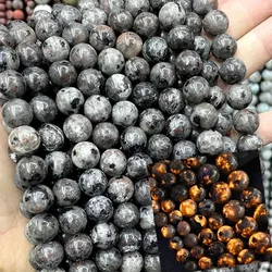 4-12MM Natural Yooperlite Stone Loose Round Beads Fire Sodalite Feldspar Gemstone For Jewelry Making DIY Bracelet Accessories