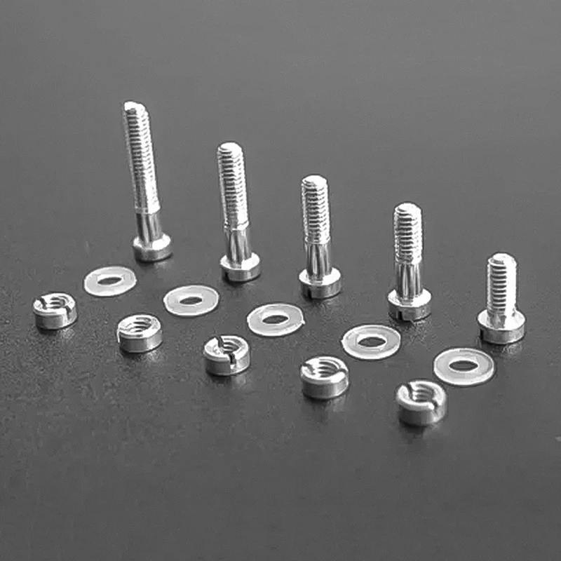 12PCS Cartridge Mounting Screws M2.5 Universal Aluminum Screws Kit For LP Vinyl Record Player Replacement Rapair Tool