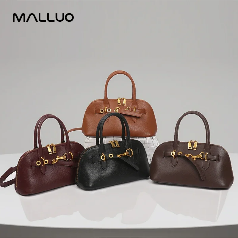 Cowhide Genuine Leather Crossbody Bag For Women Classic Retro Underarm Bags Female Luxury Designer Shoulder Handbag for Ladies