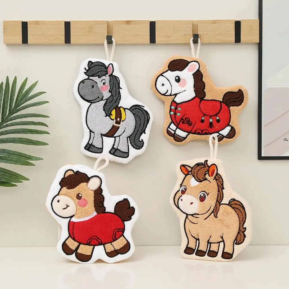 

Полотенце для рук Lucky Horse: мягкое, толстое, с высокой впитываемостью, быстросохнущее, утолщенное, подвесное