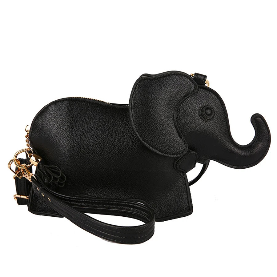 

Fashion Elephant Shape Women Purses and Handbags Fun Shoulder Crossbody Bag Cute Animal Designer Female Clutch Bag Pu Leather