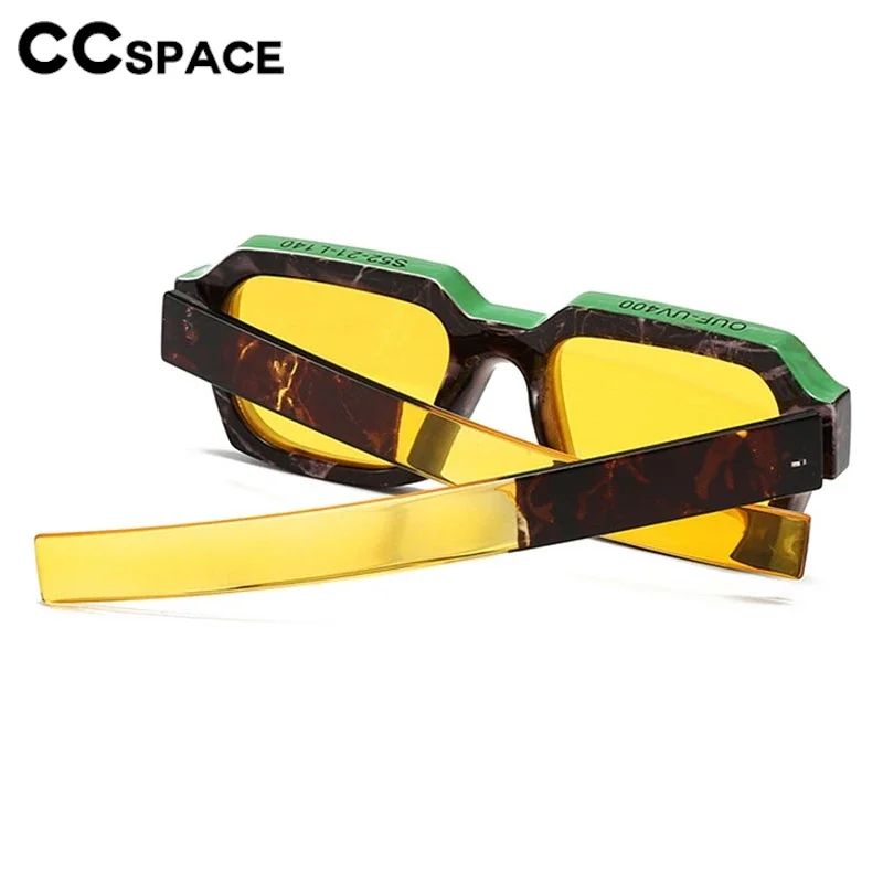 2024 New In Punk Sunglasses Square Retro Color-blocked Casual Suneyeglass Outdoors Travel Sand Sunscreen Gafas De Sol 300964