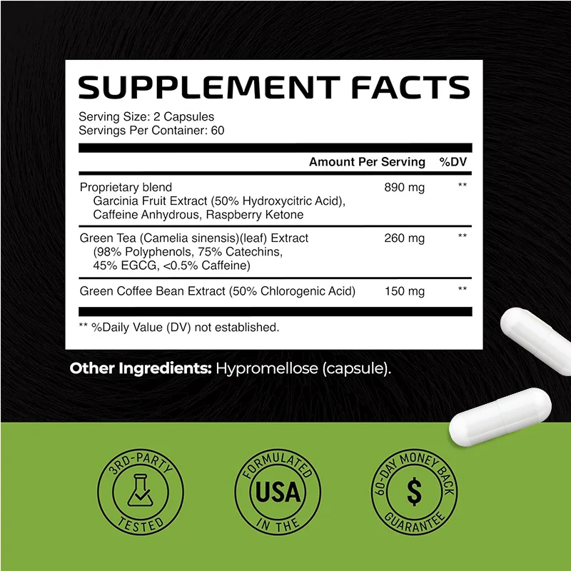 Green Tea Fat Burner - Suppresses Appetite and Boosts Energy, Detox Metabolism Booster