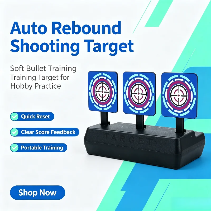 Reusable Mechanical Rebound Game Target Vertical Stand Clear Score Feedback Foam Dart Play Training Gear