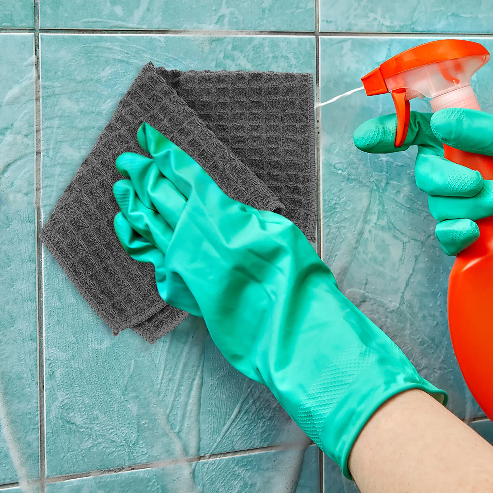 

Microfiber Dish Towel Fast Drying Kitchen Cleaning Cloth Reusable Wiping Towels For Sink Countertop Oil Water Stains