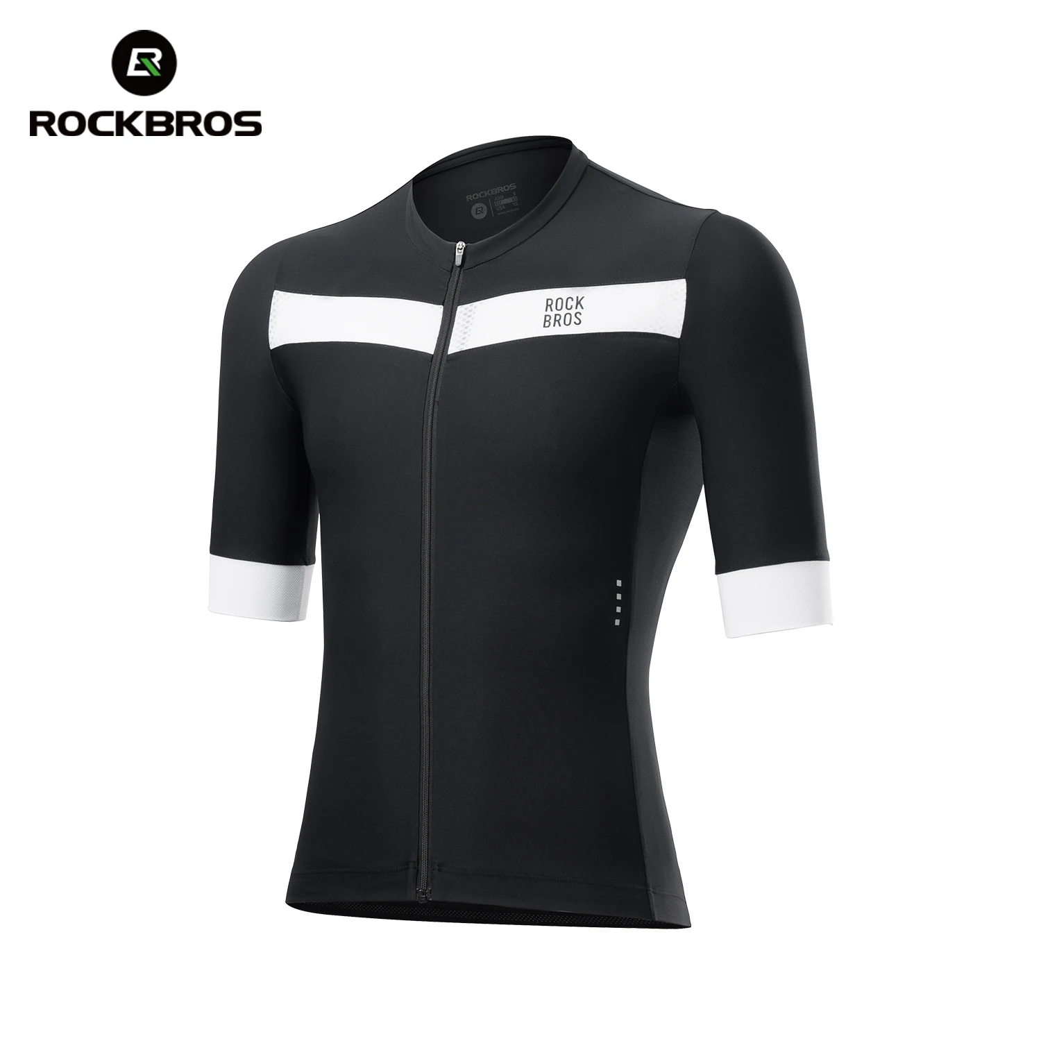 

ROCKBROS Men Cycling Short Sleeve Jersey Slim Fit Summer Breathable Tops T-shirts Quick Dry Sports Run MTB Road Bike T-shirts