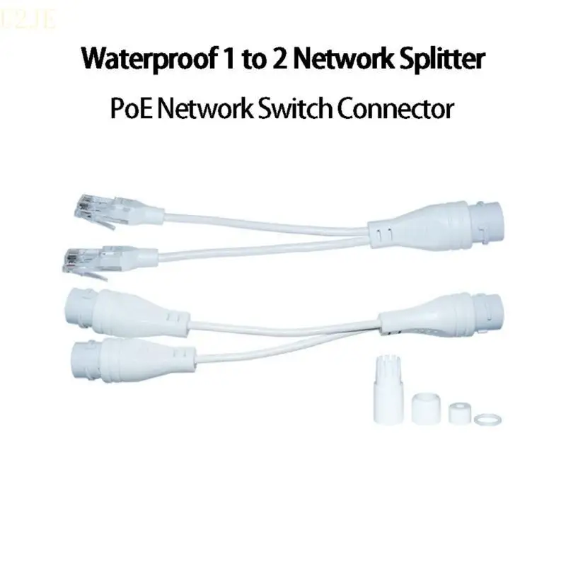 U2JE 2 Porta Poe Cable Passive Power sobre o Adaptador Ethernet Poe Splitter Splitter Injetor Módulo Fonte Putentação