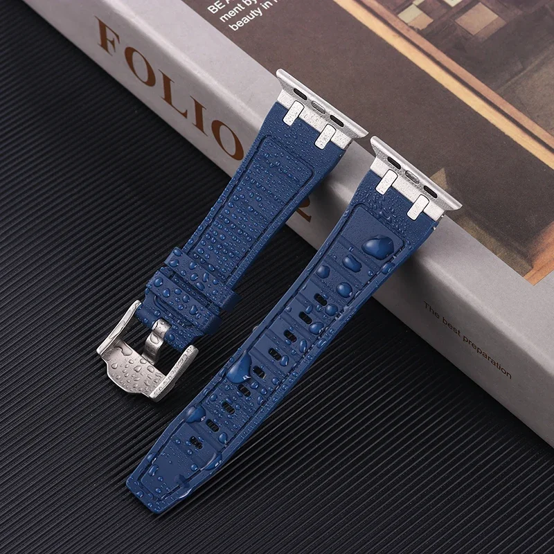 AP Liquid Silicone Strap for HK9 Ultra 2 HK8 Pro Max Bracelet for IWatch Series 6 5 4 SE 7 8 Ultra High Quality Band Accessorie