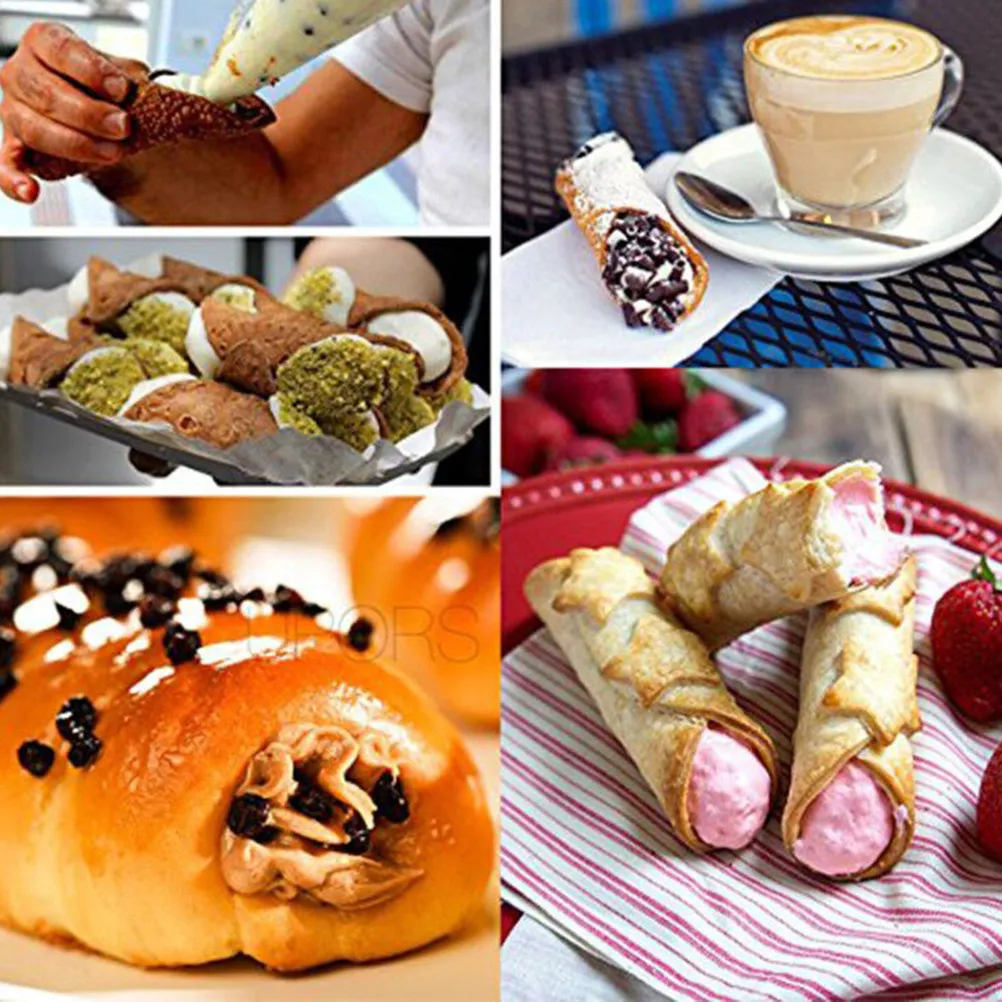 

20Pcs Premium Stainless Steel Cannoli Tubes Food Grade Baking Molds for Croissant Pastry Cupcake Shells Rust Resistant Easy