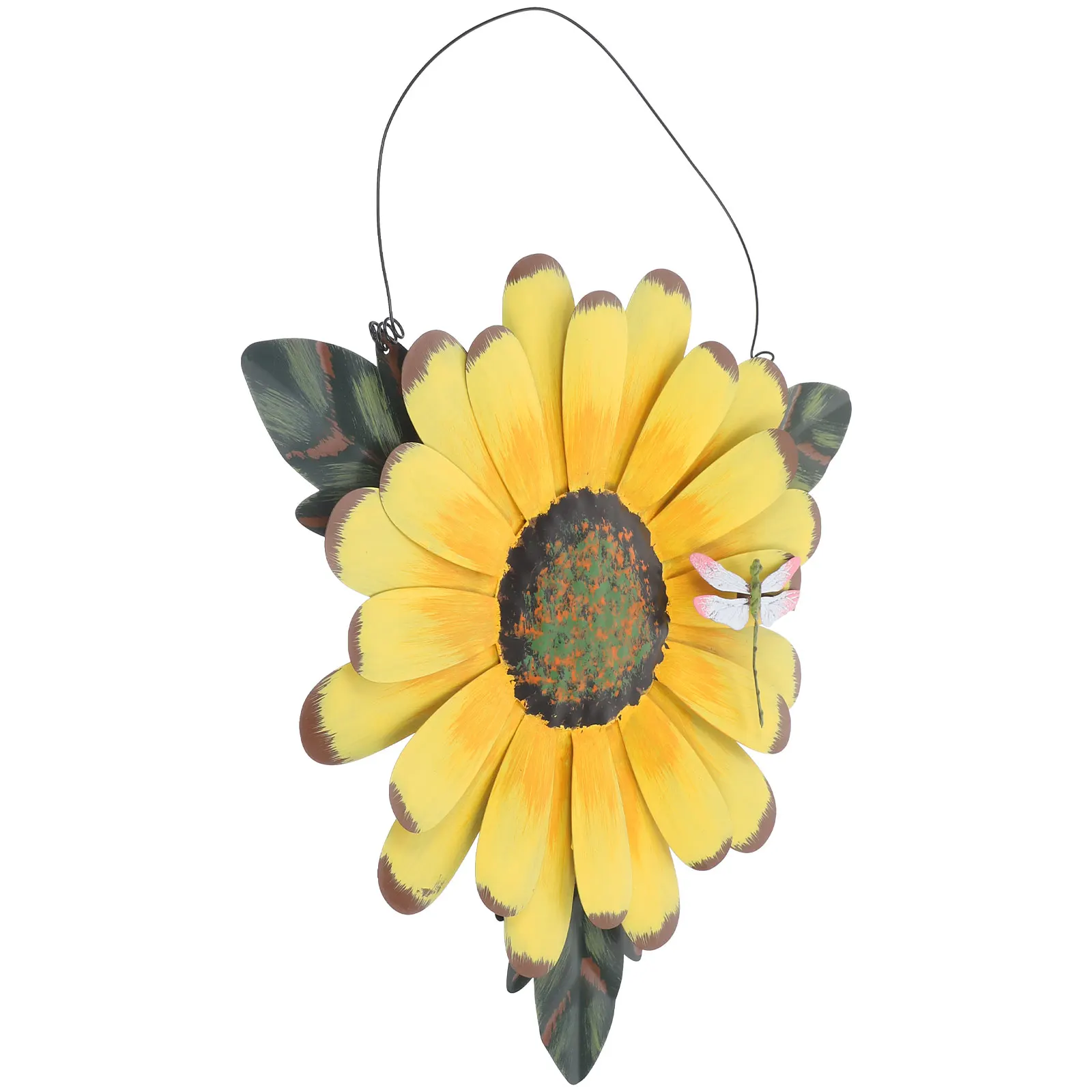 

Colorful Artificial Flower Wall Hanging Iron Decor Ornament for Garden Outdoor Home Party Wedding Hotel 3D Wall Art Living