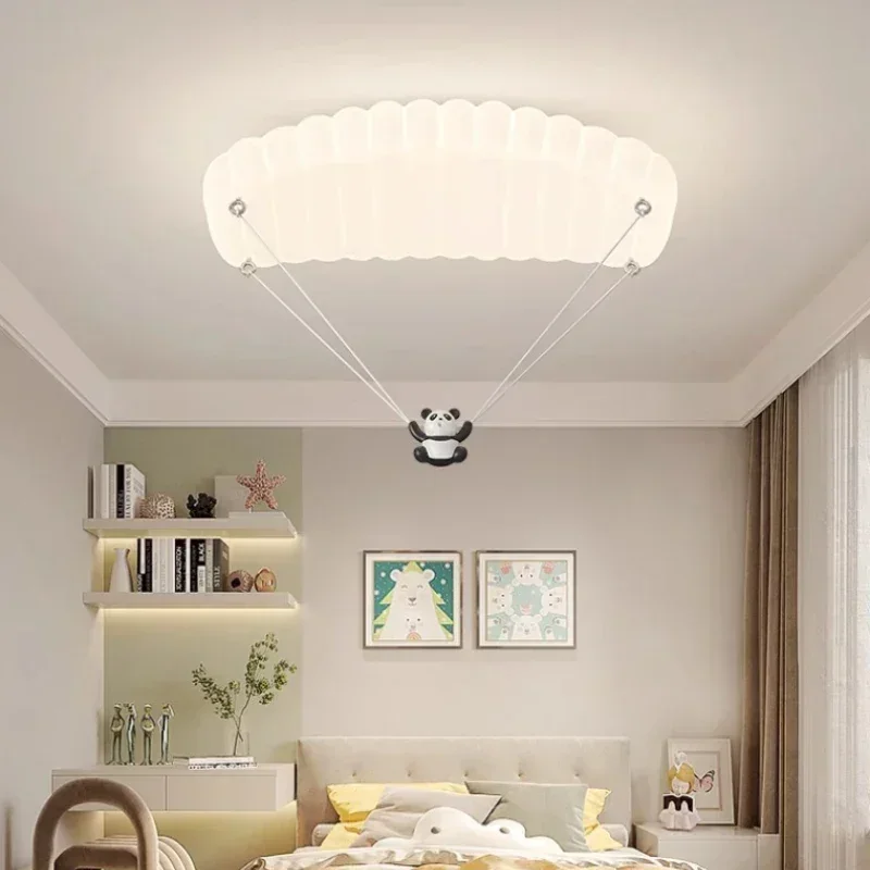 

Panda Parachute Ceiling Lamps Cute Children's Room LampModernRomanticWarm LittleGirl BoyBedroomDecorCeilingLightsстра подвесная