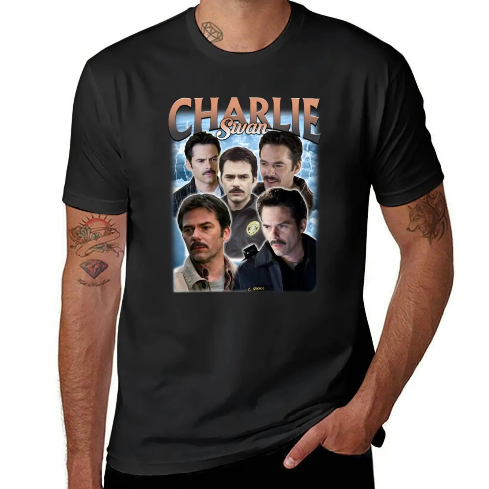 Chárlíe Swán Twílíght, Team Chárlie TW?Líght T-Shirt vintage anime shirt sports fans mens t shirts top quality