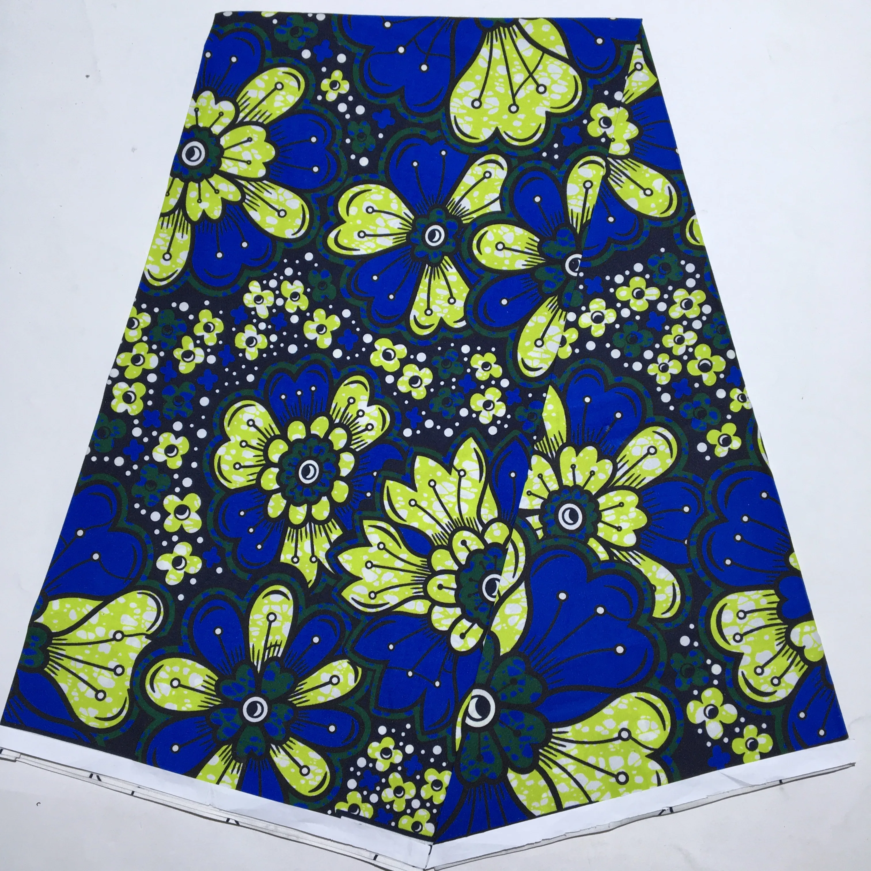 2024 Newest African Polyester Material Wax Fabric Nigerian Ankara DIY Print Sewing Tissu Textile Material For Women Dresses