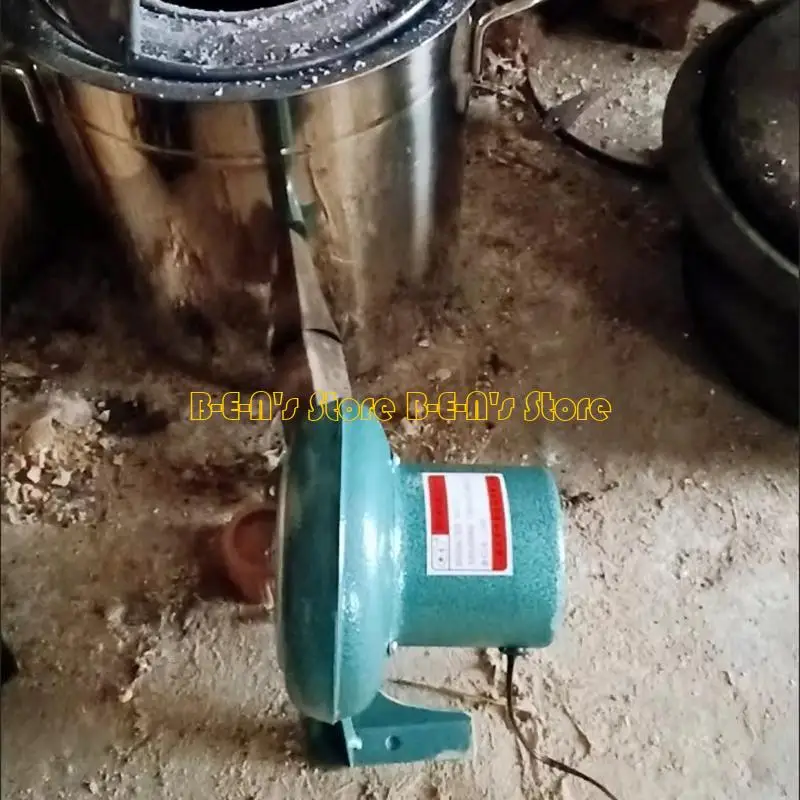 Y1AD Barbecue Fan BBQ Blower 12V 20W 2800r/min Mini Air Blower with Duct Iron Gear Portable Manual Blower for Camping
