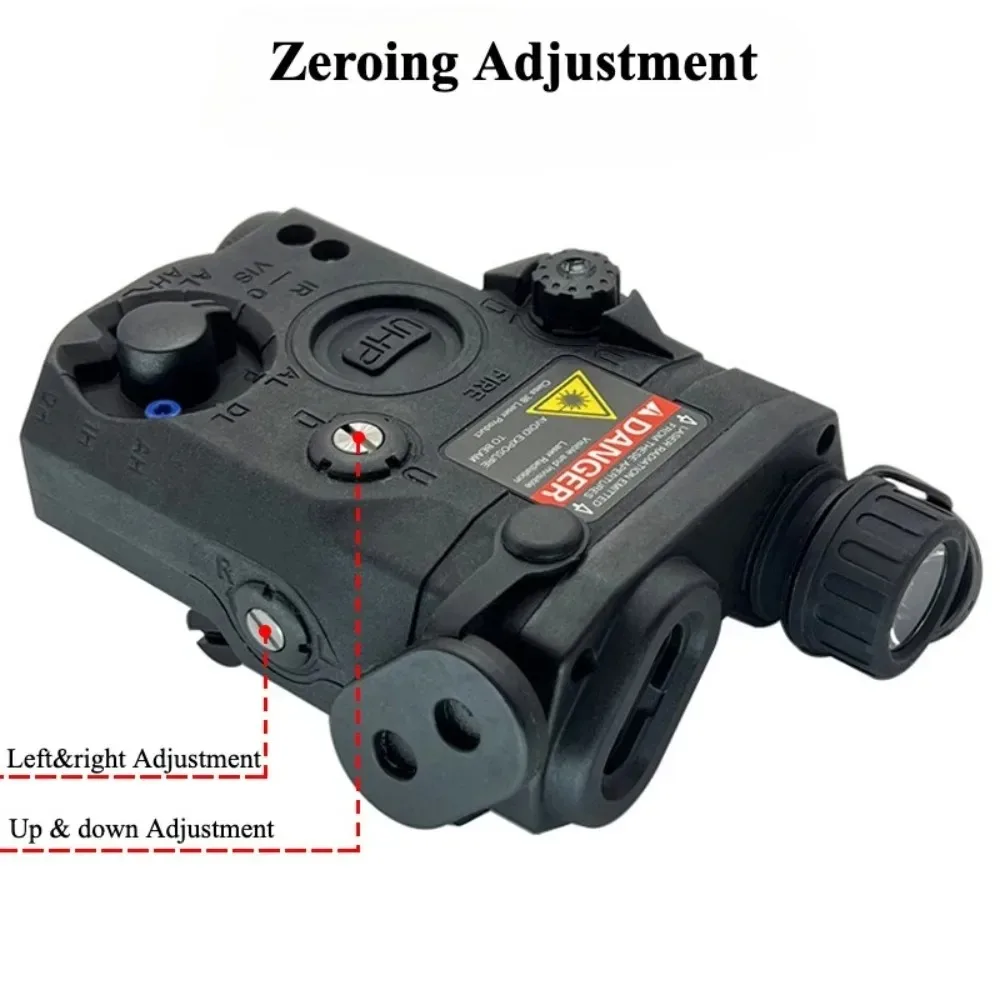 PEQ-15 UHP Tactical LED Flashlight Combo Red Green Dots Sight Scout Lamp Gun Light Fit 20MM Rail for Outdoor Hunting