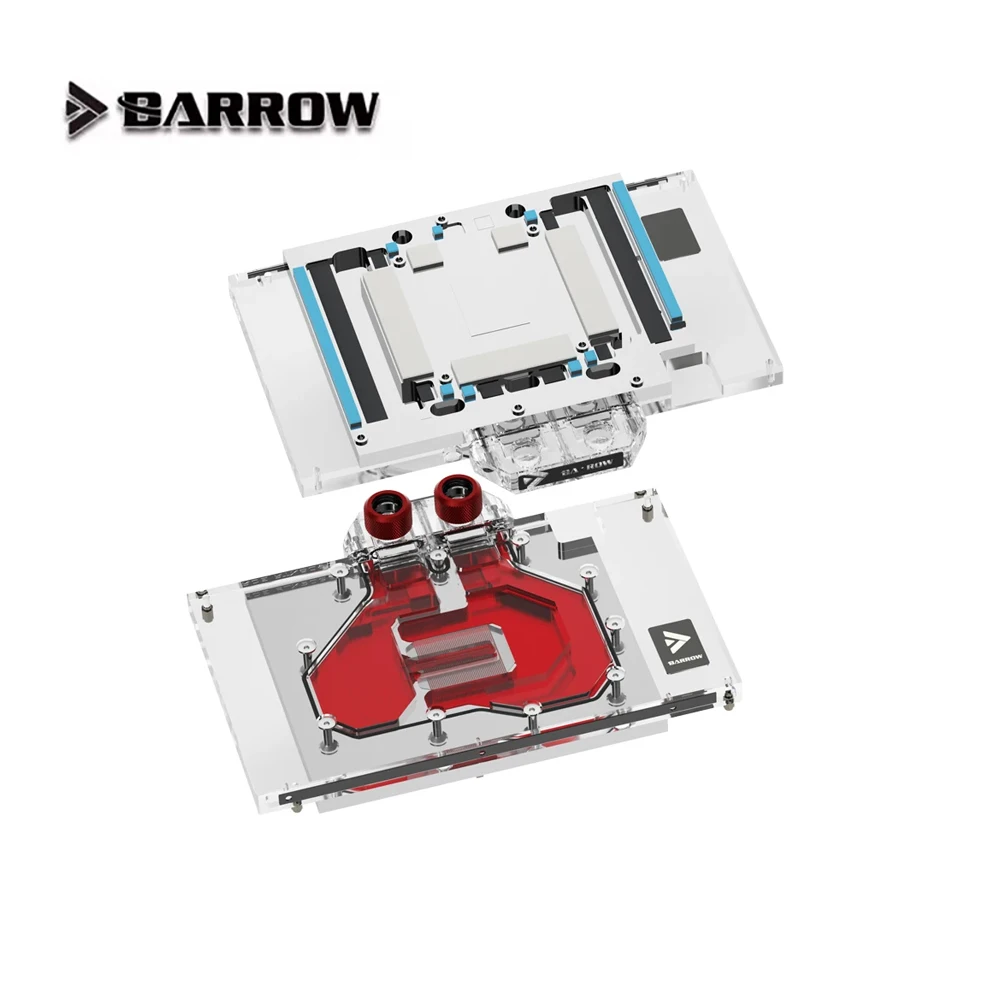 

Barrow MSI RTX 5090 D 32G VANGUARD SOC LAUNCH EDITION GPU Water Block VGA Water Cooler, 5V ARGB Black / White